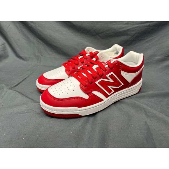 New Balance Boys 480 Sneakers GSB480HR Leather Red White  New Balance Boys 480 Sneakers GSB480HR Leather Red White Size 5 NEW IN BOX!